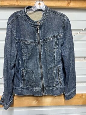 Liz Claiborne Navy Denim Jacket